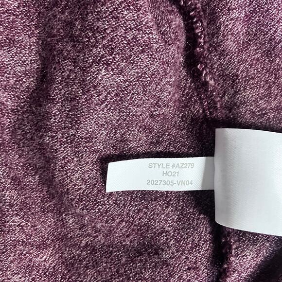 J. Crew Shirt Sz XXL Cashmere Blent Tee Red Burgandy Soft Long Sleeve Casual - Picture 9 of 10